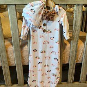 Caden Lane 0-3 months Gown/Hat/Headband